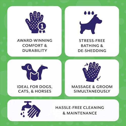H HANDSON Pet Grooming Gloves - Image 5