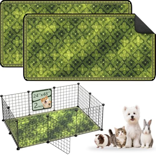 Washable Guinea Pig Pee Pads, Reusable Guinea Pig Cage Liner 2 Pack by Verdasun