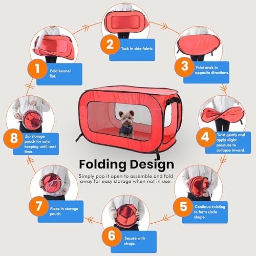 Portable Collapsible Pop Up Kennel - Image 5