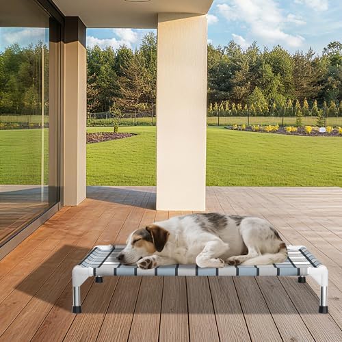 Caghash Elevated Outdoor Raised Dog Bed, Lifted Dog Cot - Image 6