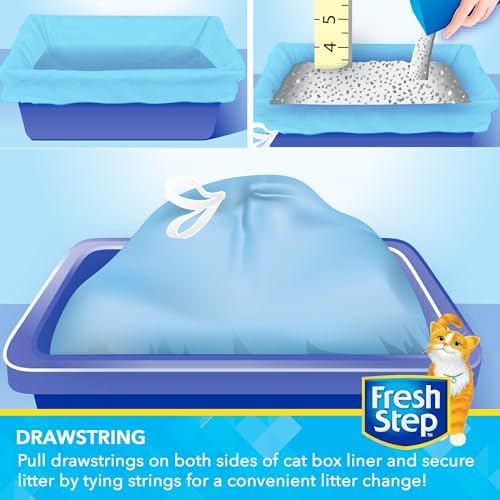 Fresh Step Drawstring Cat Litter Liners, 2.5 ft x 17 in - Image 2
