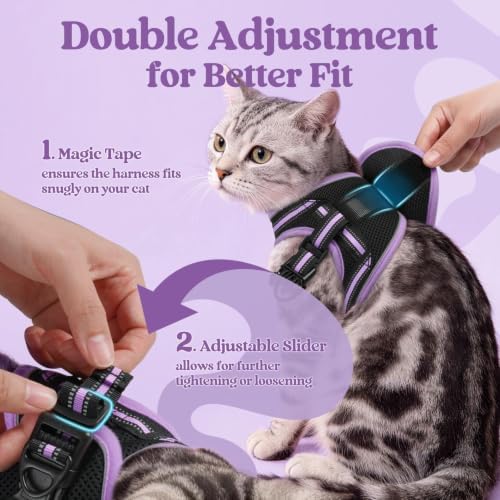 rabbitgoo Cat Harness and Leash Set, Step-in Soft Vest - Image 3