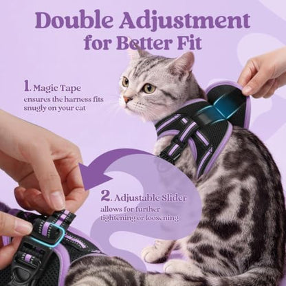 rabbitgoo Cat Harness and Leash Set, Step-in Soft Vest - Image 3