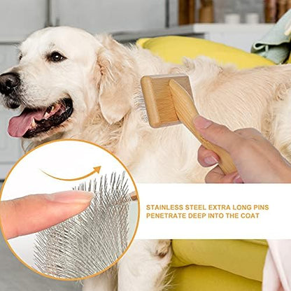 Muse&Iris Dog & Cat brush, Pet Slicker Brush - Image 2