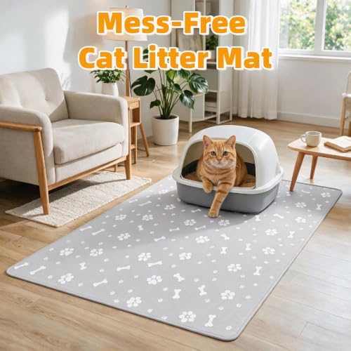 Cat Litter Mat, 2 Pack Large 40" X 29" Litter Trapping Mat - Image 6