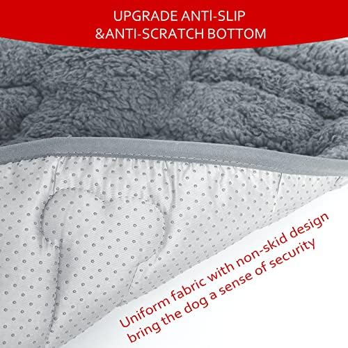Dog Bed Crate Mat 2 Pack, Soft Plush Dog Bed Pad - Image 3