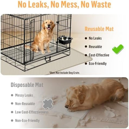 Silicone Dog Bed Mat 51"x 25.6" Crate Mat - Image 3
