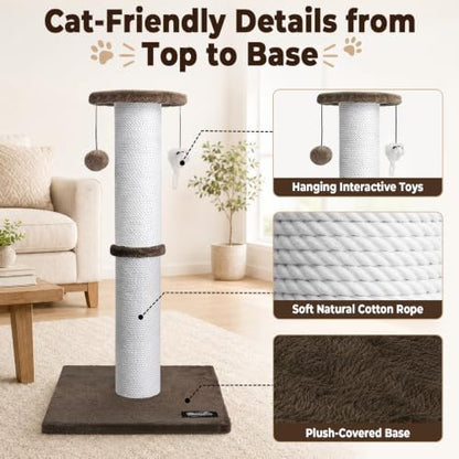 34-Inch Tall Cat Scratching Post - Image 4