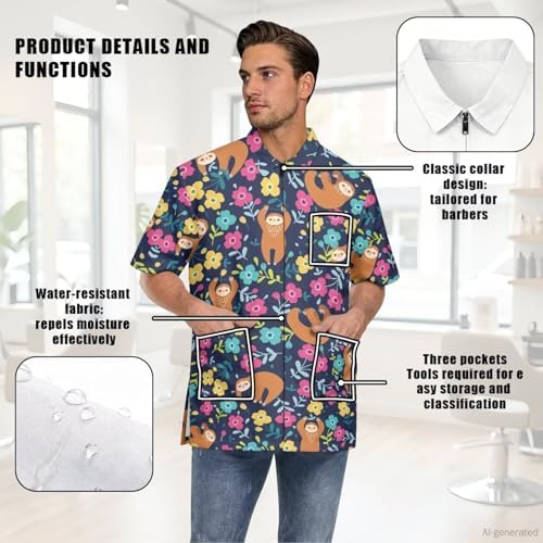 Men’s Pet Barber Jacket, Professional Design Water & Hair Proof - Image 6