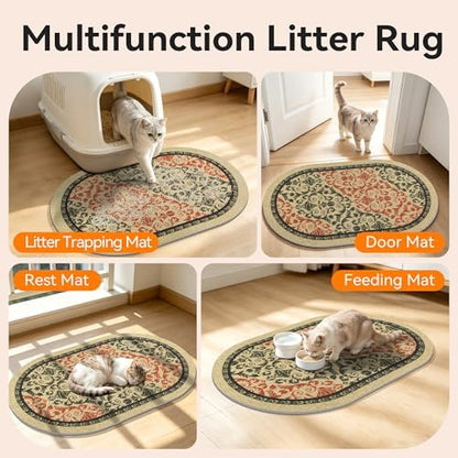 Cat Litter Mat, Waterproof & Urine-Proof Litters Catcher Mats, Keep Floor Clean - Image 6