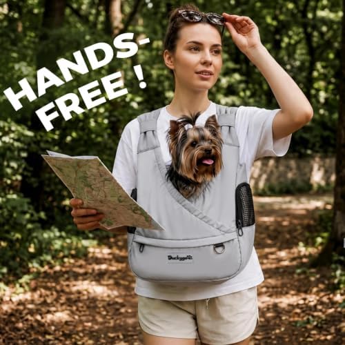 Small Dog Sling Carrier, Hands-Free - Image 2