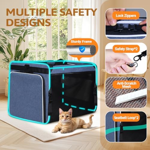Petskd Side Expandable Extra Large Cat Carrier - Image 6