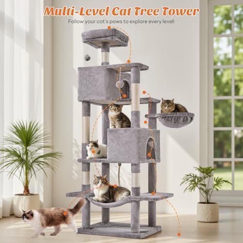 DUMOS Large 66 Inch Cat Tree Tower - Image 5