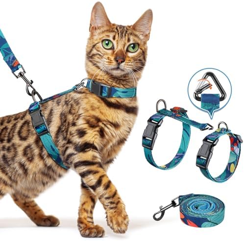 Halypet Cat Harness and Leash Set, Escape Proof Cat Harnesses by DOMoreWithYourPet