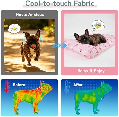 PUMYPOREITY Cooling Dog Bed, Pet Cooling Mat - Image 3