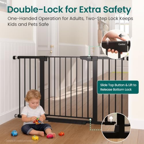Cumbor 30-54" Extra Wide Baby Gate - Image 3