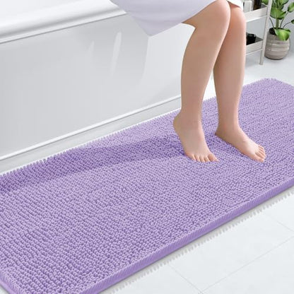 OLANLY Bathroom Runner Rugs 70x24, Extra Soft Absorbent Chenille Bath Rugs by OLANLY
