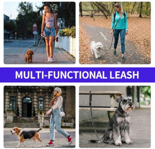 Kazazoo Hands-Free Dog Leash Adjustable Length 5-8Ft, Crossbody & Waist - Image 6