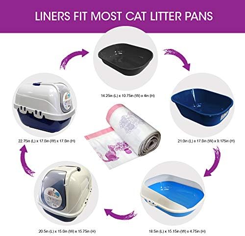 15 Count Fresh Kitty Litter Box Liners Super Thick, Easy Clean Up Jumbo - Image 4