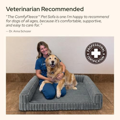Bedsure ComfyFleece® Memory Foam Orthopedic XL Plus Dog Bed 48" - Image 2