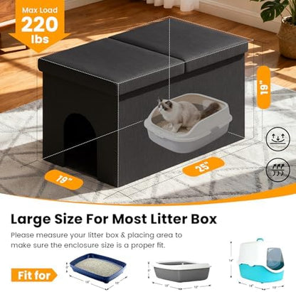 3-in-1 Cat Litter Box Enclosure - Image 3
