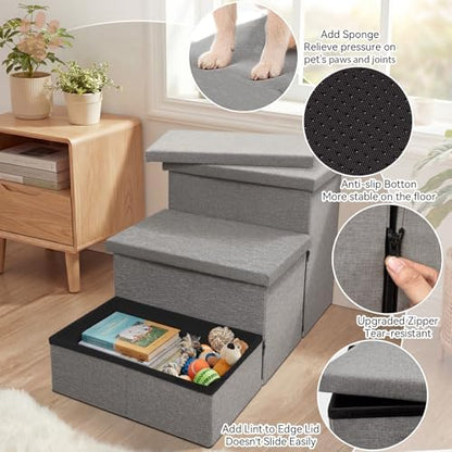Zerbuger Dog Stairs with Storage - Image 6