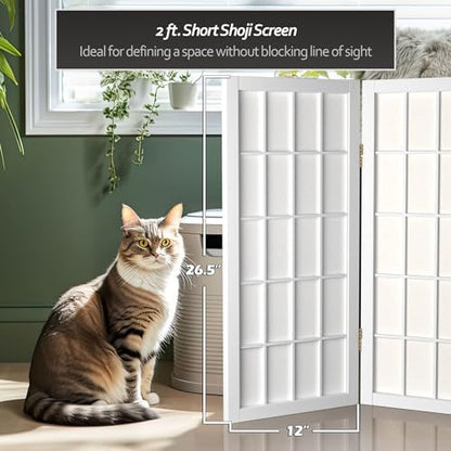 2 ft. Short Desktop Window Pane Shoji Screen - Image 6