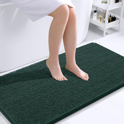 OLANLY Bathroom Runner Rugs 40x24, Extra Soft Absorbent Chenille Bath Rugs by OLANLY