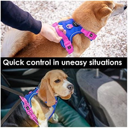 PHOEPET No Pull Dog Harness, Unique Colors Reflective Adjustable Dog Vest - Image 5
