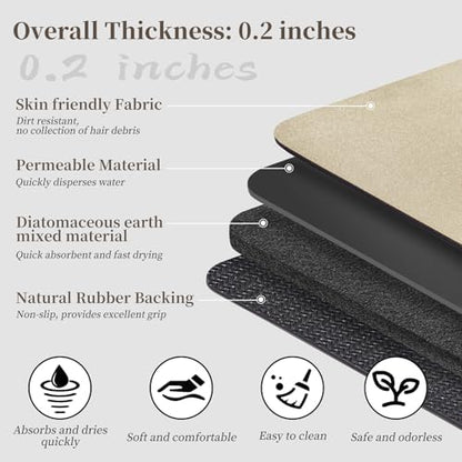 Bath Rugs 24x17-Diatomaceous Earth Stone Bath Mats - Image 5