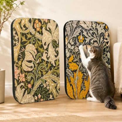2 Pack Cat Wall Scratcher, Art Cat Scratching Board by LESISSMER