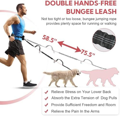 Hands Free Dog Leash for Two Dogs Walking - Image 3