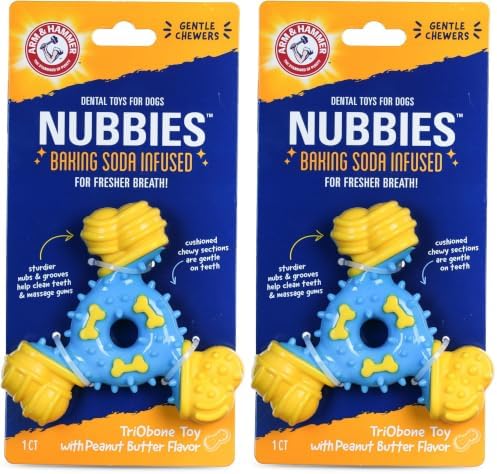 Arm & Hammer for Pets Nubbies TriBone Dog Dental Toy by ArmHammer