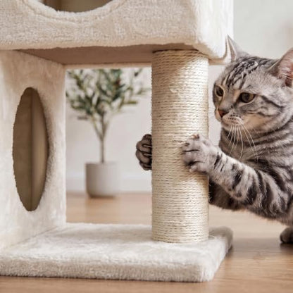 YUNIQUE Small Cat Tree for Indoor Cats, Cat Tower - Image 5