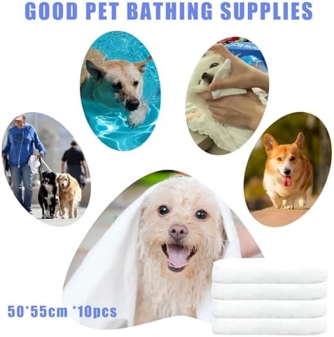 Disposable Pet Towel 10 Pack, Absorbent Drying Towel - Image 3