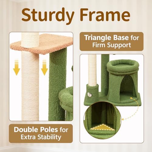 41" Cat Tree Tower Condo Scratch Post Stand - Image 2