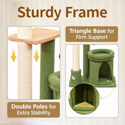 41" Cat Tree Tower Condo Scratch Post Stand - Image 2