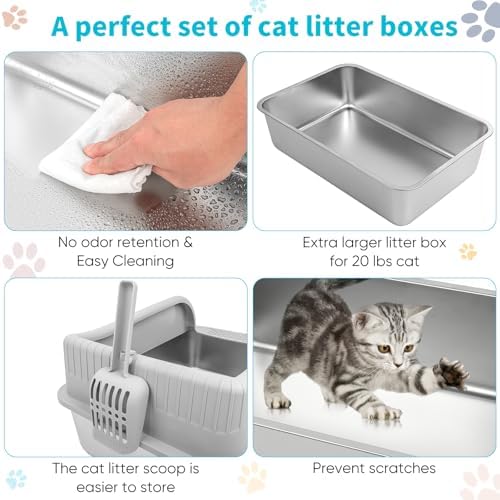 Enclosed Stainless Steel Litter Boxes - Image 6