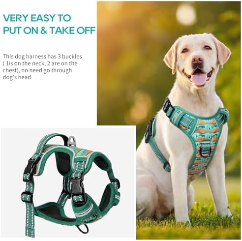 Timos Dog Harness Medium Sized, Quick Release 3 Buckles, Wilderness - Image 6