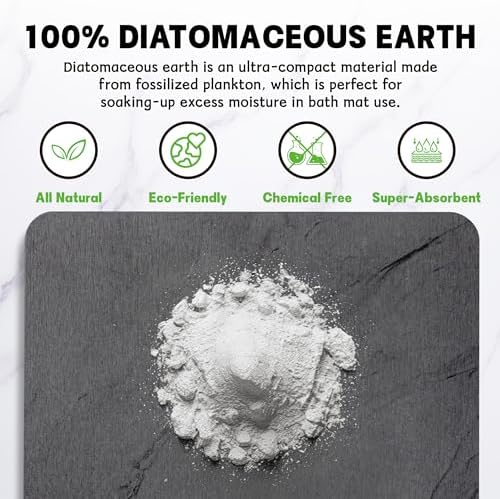 Stone Bath Mat Diatomaceous Earth Shower Mat - Image 6