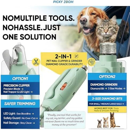 2-in-1 Dog & Cat Nail Clippers and Grinder - Image 2