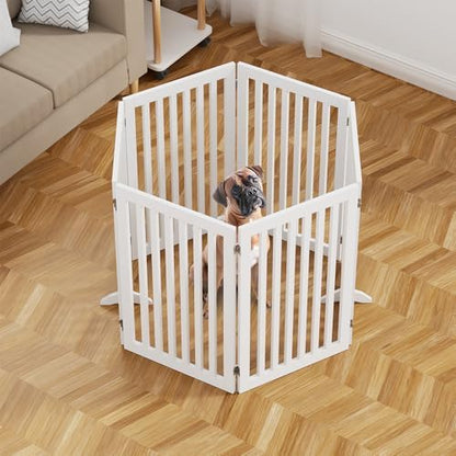 unipaws 120" Extra Wide Pet Gate and Pet Playpen Combination - Image 3