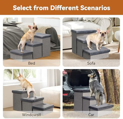 Zerbuger Dog Stairs with Storage - Image 3