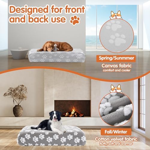 BALAPET Washable Dog Bed Cover 100% Waterproof, Soft Plush Velvet Dog Bed - Image 5
