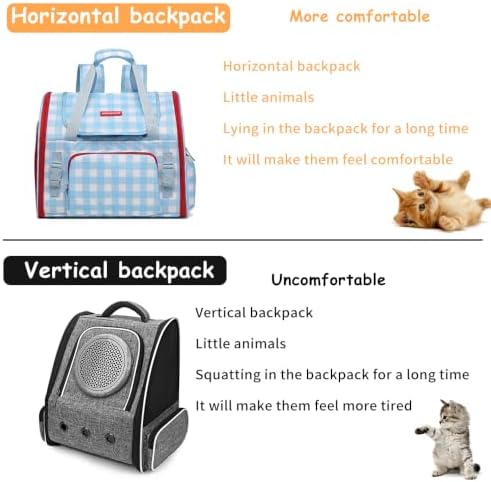 Pet Backpack Carrier for Small Dogs Medium Cats, Breathable and Collapsible - Image 4
