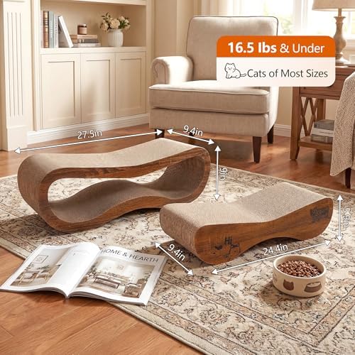 Cat Scratcher Set Cardboard Lounge Bed Scratch Pad - Image 2