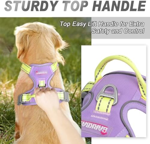 BARKBAY Dog Harness No Pull for Medium Sized Dog Front Back Clips, Dog Vest - Image 3