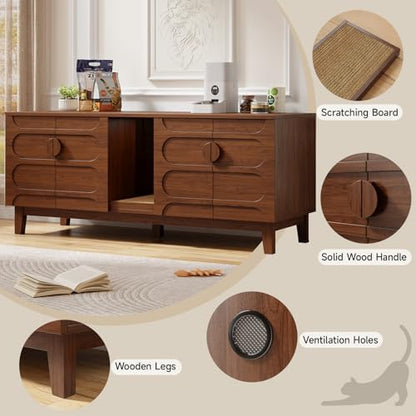 ONBRILL 59" Cat Litter Box Enclosure - Image 4