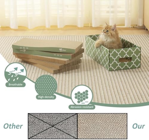 MECOOL Cat Scratching Board，5PC Cat Scratch Pad - Image 5