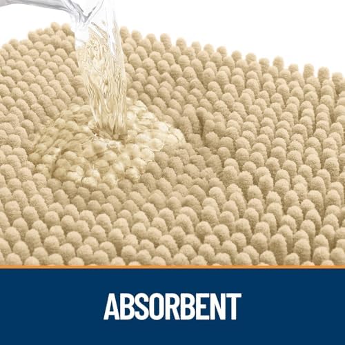 OLANLY Dog Door Mat for Muddy Paws 47x32, Super Absorbent Chenille Mud Mat - Image 3